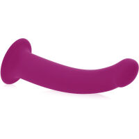 SILIKONOVÉ DILDO NA PŘÍSAVCE TENKÝ ZAHNUTÝ PENIS DO VAGÍNY I ANUSU - 71540762 - 2