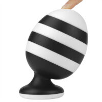 Velký černo-bílý anální kolík s přísavkou 8,3 cm - 76660858 - 6