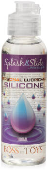 Splash&slide silicone - silikonový intimní a masážní lubrikační gel 100 ml - 75090279