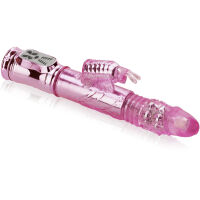 GELOVÝ VIBRÁTOR S NABÍJEČKOU ROTAČNĚ-POSUVNÝ S MOTÝLKEM  – 78717638 - 2