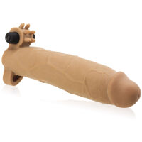 OBJEMNĚJŠÍ A VĚTŠÍ PENIS - REALISTICKÝ NÁVLEK ZAMĚNÍ VÁŠ ÚD VE  SKUTEČNÉHO OBRA HNĚDÁ BARVA- 79292316 - 2