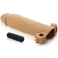 OBJEMNĚJŠÍ A VĚTŠÍ PENIS - REALISTICKÝ NÁVLEK ZAMĚNÍ VÁŠ ÚD VE  SKUTEČNÉHO OBRA HNĚDÁ BARVA- 79292316 - 3