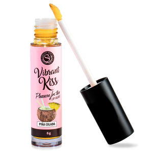 Vibrant Kiss Pina Colada lesklý vibrátor s tekutým leskem - 78554345