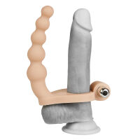 Vibrační erekční kroužek na penis s masérem - 79544000 - 2