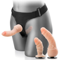 DVOITÝ  STRAP-ON – DVA TĚLOVÉ ROZKOŠNÉ PENISY  – 81281032 - 3