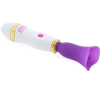 DISKRÉTNÍ MASTURBÁTOR NA KLITORIS SACÍ MASAŽÉR S JAZÝČKEM VIBRÁTOR TULIPÁN FIALOVÁ BARVA- 79822237 - 6