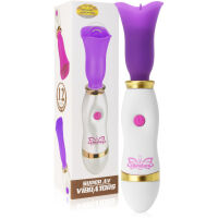 DISKRÉTNÍ MASTURBÁTOR NA KLITORIS SACÍ MASAŽÉR S JAZÝČKEM VIBRÁTOR TULIPÁN FIALOVÁ BARVA- 79822237 - 7