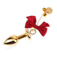 Anální kolík a svorky na bradavky s červenými stužkami - 79050503 - 2