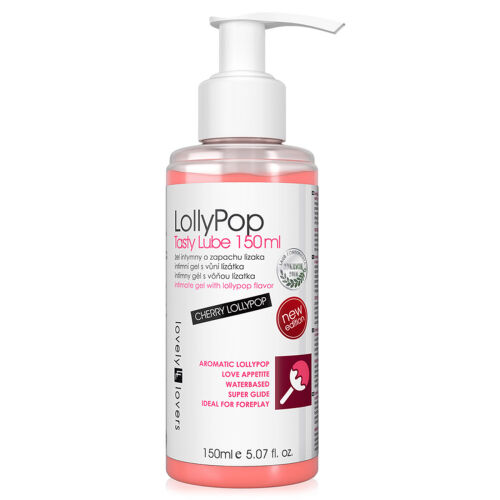 LOVELY LOVERS LollyPop -CHUTNÝ INTIMNÍ VIŠŇOVÝ GEL LÍZÁTKO ORÁLNÍ SEX  150 ml - 73549029