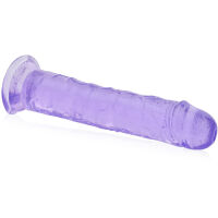 MĚKKÉ GELOVÉ DILDO PRUŽNÝ PENIS NA PŘÍSAVCE - 77083159 - 2