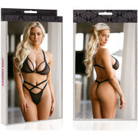 PRÁDLO S PÁSKY PRŮSVITNÁ PODPRSENKA +  TANGA  – 74193234 - 3