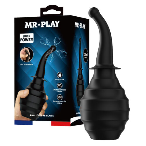 Černý irigátor hruška klystýr pro anální sex 330 ml - 72303103