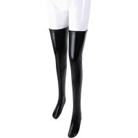 KRYCÍ SILNÉ EROTICKÉ PUNČOCHY S WET SKIN EFEKTEM NA ZIP vel. M - 72635560 - 3