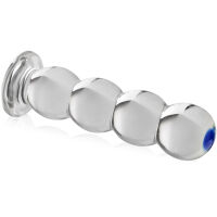 SKLENĚNÝ KOLÍK KULIČKOVÝ ANAL PLUG ANÁLNÍ DILDO ZE SKLA - 74824749 - 2