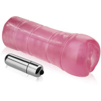 ŠŤAVNATÁ GELOVÁ VAGÍNA VIBRUJÍCÍ ÚZKÁ ŠTĚRBINKA  - 59235307 - 2