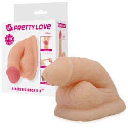 Umělý penis protéza penisu do kalhotek 13,5 cm - 79439926