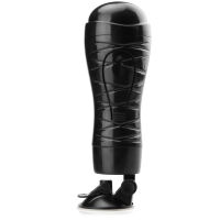 VELMI KVALITNÍ MASTURBÁTOR S PŘÍSAVKOU - MEGA STIMULUJÍCÍ - ČERNÝ  – 88634260 - 2