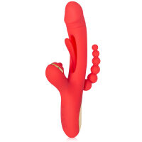 Vibrátor 3v1 s pohyblivým jazýčkem a análním stimulátorem - 71946795 - 2