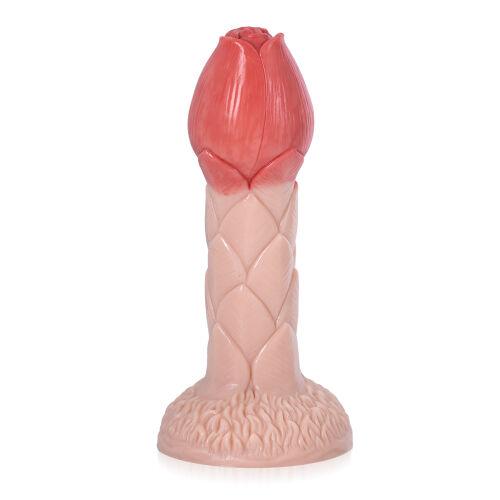 Tělové dildo ve tvaru květu se silnou přísavkou 20 cm - 70549171