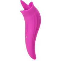 VIBRÁTOR PRO ORÁLNÍ SEX MASAŽÉR S POHYBLIVÝM JAZÝČKEM - 5 FUNKCÍ  - 77414008 - 4