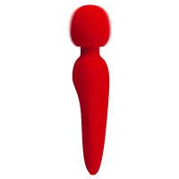 Červený extra jemný silikonový masážní přístroj Wand 35 vibrací - 71585612 - 2
