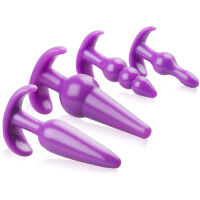 4 ANÁLNÍ KOLÍKY RŮZNÉ ROZMĚRY A TVRY SEX KOMPLET  – 78078683 - 2