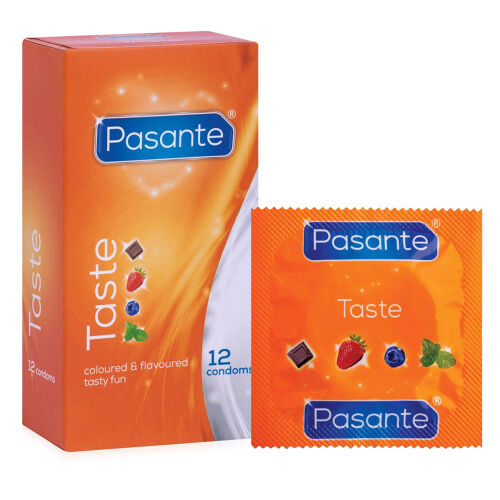 Pasante Taste kondomy s příchutí 12 ks - 72532246
