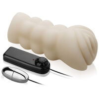 VIBRUJÍCÍ ŠTĚRBINKA MASTURBÁTOR PRO MUŽE S TUNELEM 3D - 78857625 - 2