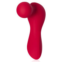 Červený mini masážní přístroj pro ženy wand 10 možností vibrací - 78493416 - 8