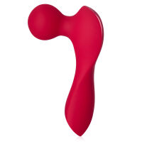 Červený mini masážní přístroj pro ženy wand 10 možností vibrací - 78493416 - 2