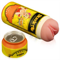 Měkká realistická pochva v plechovce Blond Ale masturbátor - 73561564 - 8