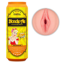 Měkká realistická pochva v plechovce Blond Ale masturbátor - 73561564