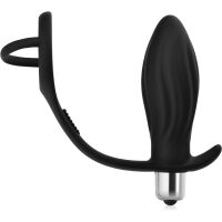 ANÁLNÍ KOLÍK S EREKČNÍM KROUŽKEM NA PENIS A VARLATA VIBRAČNÍ MASAŽÉR PROSTATY - 10 FUNKCÍ - 72865386 - 4
