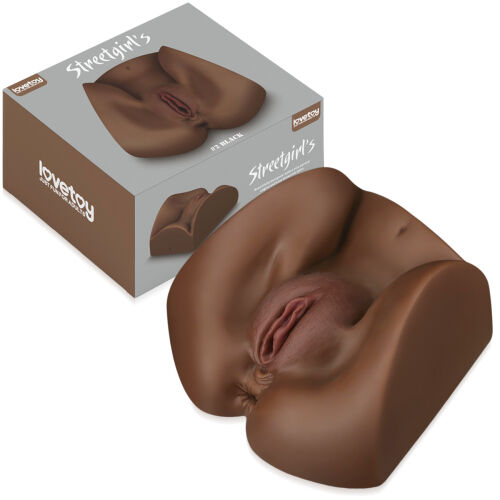 Realistický hnědý mužský masturbátor umělá pochva a anus - 77721859