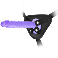 STRAP-ON ANÁLNÍ VAGINÁLNÍ GELOVÉ DILDO 13cm UMĚLÝ PENIS PRO PÁRY - 76660587 - 6