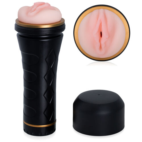Realistický masturbátor vagína v elegantní tubě 27 cm - 77164678