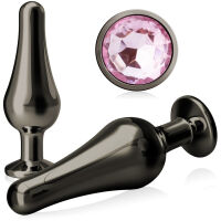 ANÁLNÍ KOLÍK Z NEREZOVÉ OCELI PLUG S KAMÍNKEM – 87659576 - 3