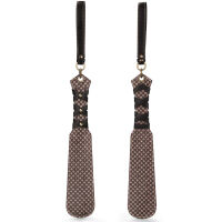 Rebellion solidní kožená plácačka BDSM s raženým vzorem 20 cm - 79032451 - 3