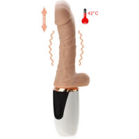 POSUVNÝ VIBRÁTOR 49 FUNKCÍ - MĚKKÝ PENIS SUPER REALISTICKÝ FUNKCE OHŘEVU DO 42°C   - 70493678 - 3
