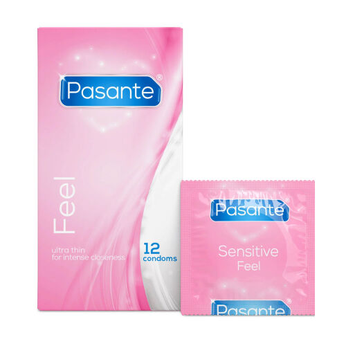 Pasante Feel tenké kondomy s rezervoárem 12 ks - 79470825