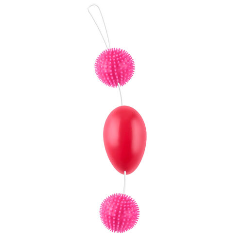 Stimulační řetízek trojité gejša kuličky s závažím - 72011727