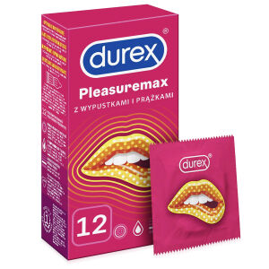 Kondomy DUREX Pleasuremax s výstupky a drážkami 12 ks - 78306473