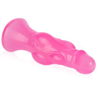 Fantastické růžové dildo s výstupky do průměru 5,9 cm - 76806839 - 4