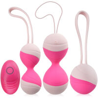 VENUŠINY KULIČKY K PROCVIČOVÁNÍ SVALŮ PÁNEVNÍHO DNA A K EROTICKÉ MASÁŽI SADA RŮŽOVÁ BARVA- 73290638 - 2