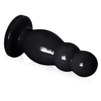 Tloušťka gelový anální kolík černé dildo max 6 cm průměru - 79857366 - 2