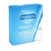 Pasante Passion pruhované kondomy 3ks - 71600048 - 2