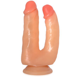 Dvojité dildo s přísavkou dvojitá anální stimulace 18 cm - 79769679