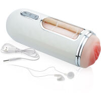 MASTURBÁTOR S FUNKCÍ SÁNÍ - RŮŽOVOUČKÁ LASTURKA STIMULUJÍCÍ PENIS, VIBRUJÍCÍ UMĚLÁ VAGÍNA V TUBĚ  - 72665078 - 2