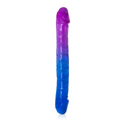 Oboustranné realistické dildo pro LGBT páry 24 cm - 72448663