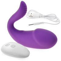 Hladké stimulační vajíčko s 9 možnostmi silných vibrací + dálkový ovladač - 78462049 - 2